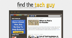 Desktop Screenshot of findthetechguy.com
