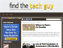 Tablet Screenshot of findthetechguy.com